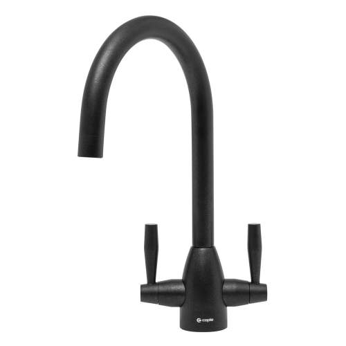 Caple AVEL twin lever Kitchen tap in Black