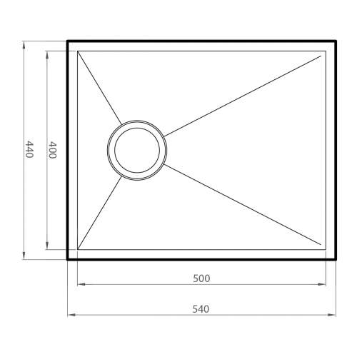 1810 Company ZENUNO 500 OSW Undermount Kitchen Sink