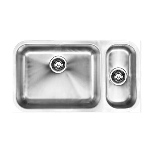 1810 Company ETRODUO 535/191U Undermount Kitchen Sink