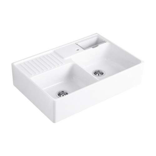 Villeroy & Boch BUTLER 2.25 Bowl Belfast Sink in White