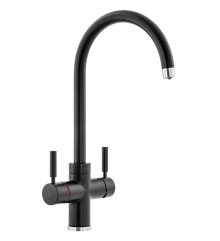 Abode PRONTEAU  Prostream 3 in 1 Kitchen Tap in Matt Black - PT1104