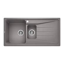Blanco SONA 6 S Silgranit® PuraDur II® 1.5 Bowl Inset Kitchen Sink - Alumetallic