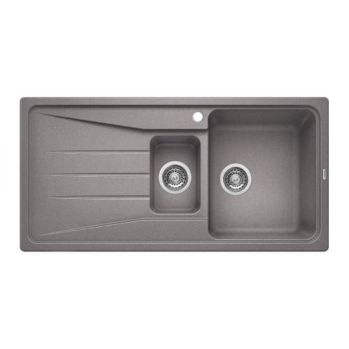 Blanco SONA 6 S Silgranit® PuraDur II® 1.5 Bowl Inset Kitchen Sink - Alumetallic