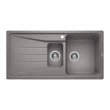 Blanco SONA 6 S Silgranit® PuraDur II® 1.5 Bowl Inset Kitchen Sink - Alumetallic