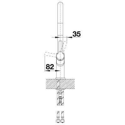 Blanco CARENA-S Pull Out Spray Kitchen Tap