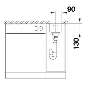 Blanco ANDANO 180-U Undermount Kitchen Sink