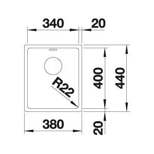 Blanco ANDANO 340-U Undermount Kitchen Sink