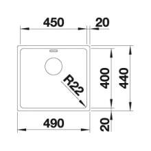 Blanco ANDANO 450-U Undermount Kitchen Sink