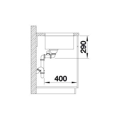 Blanco ANDANO 500/180-U 1.5 Bowl Undermount Kitchen Sink