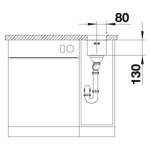 Blanco SUPRA 160-U Single Bowl Undermount Kitchen Sink