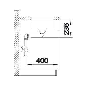 Blanco SUPRA 160-U Single Bowl Undermount Kitchen Sink