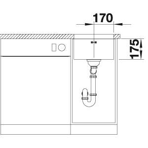 Blanco SUPRA 340-U Single Bowl Undermount Kitchen Sink