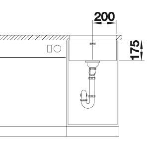 Blanco SUPRA 400-U Single Bowl Undermount Kitchen Sink