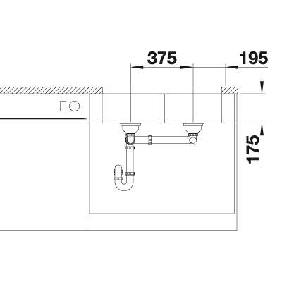 Blanco SUPRA 340/340-U Double Bowl Kitchen Sink