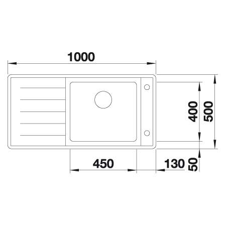 Blanco ANDANO XL 6 S-IF Single Bowl with Drainer Inset Kitchen Sink - BL467838