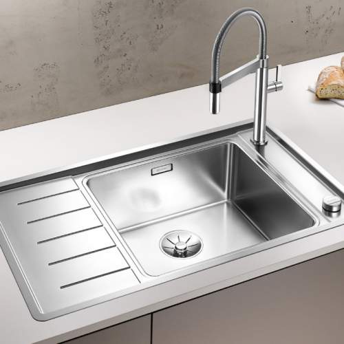 Blanco ANDANO XL 6 S-IF COMPACT Single Bowl with Drainer Inset Kitchen Sink - BL467840