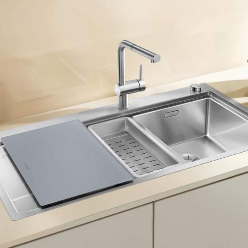 Blanco DIVON II  6 S-IF 1.5 Bowl Inset Kitchen Sink with Drainer - BL467020