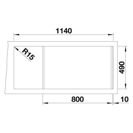 Blanco DIVON II  8 S-IF Double Bowl Inset Kitchen Sink with Drainer - BL467023