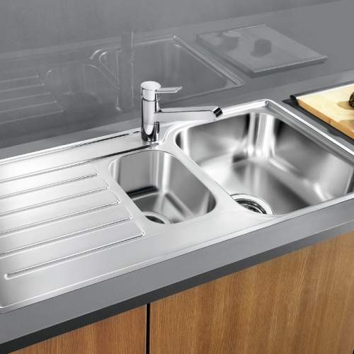 Blanco LANTOS 6 S-IF 1.5 Bowl Inset Kitchen Sink with Drainer - BL453568