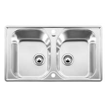 Blanco LANTOS 8-IF Double Bowl Inset Kitchen Sink - BL453641