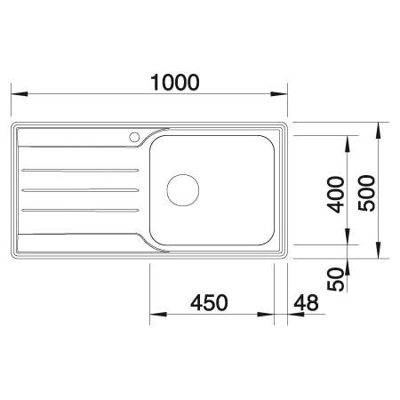 Blanco MEDIAN XL 6 S 1.0 Bowl Kitchen Sink - Sinks-Taps.com