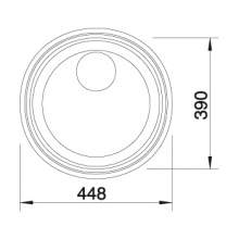 Blanco RONDO SOL-IF Round Bowl Inset Kitchen Sink - BL467027