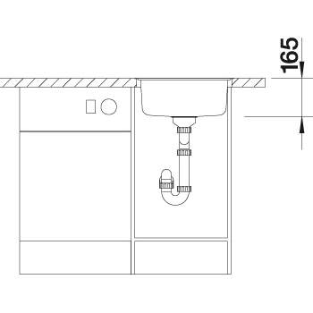 Blanco RONDO SOL-IF Round Bowl Inset Kitchen Sink - BL467027