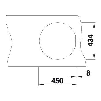 Blanco RONDO SOL-IF Round Bowl Inset Kitchen Sink - BL467027