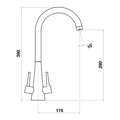 Blanco SPIREX Dual Lever Kitchen Tap