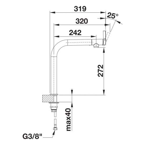 Blanco VONDA Top Lever Kitchen Tap