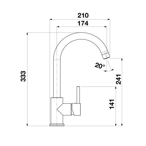 Blanco ENVOY Single Lever Eco Kitchen Tap