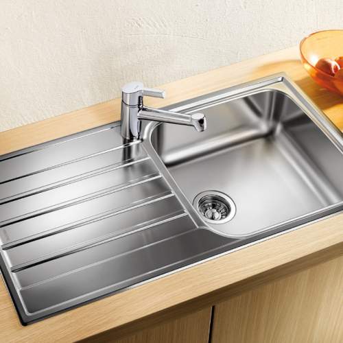 Blanco LIVIT XL 6 S Single Bowl Inset Kitchen Sink with Drainer - BL453364