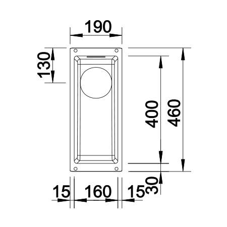 Blanco SUBLINE 160-U Undermount Kitchen Sink