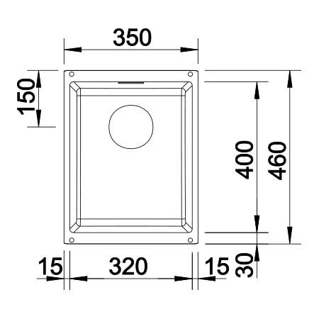 Blanco SUBLINE 320-U Undermount Kitchen Sink