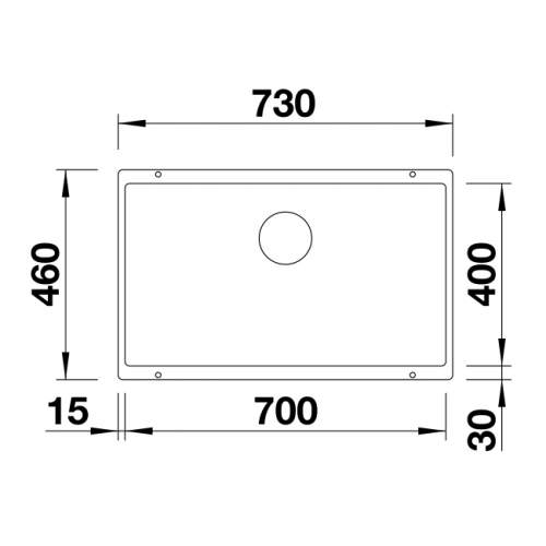 Blanco SUBLINE 700-U Silgranit® PuraDur II® Undermount Kitchen Sink