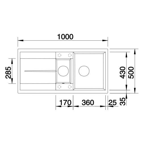 Blanco METRA 6 S Silgranit® PuraDur II® Inset Granite Kitchen Sink