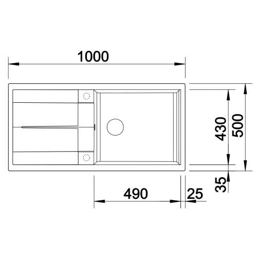 Blanco METRA XL 6 S Silgranit® PuraDur II® Inset Granite Kitchen Sink