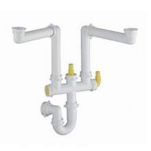 Blanco 1.5 & Double Bowl Space Saving Plumbing Kit - BLBFK006