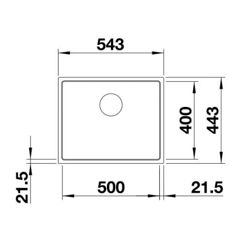 Blanco SUBLINE 500 IF STEEL FRAME Silgranit® PuraDur II® Inset Granite Kitchen Sink