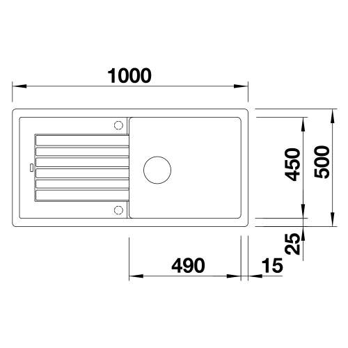 Blanco ZIA XL 6 S Silgranit® PuraDur II® Inset Granite Kitchen Sink