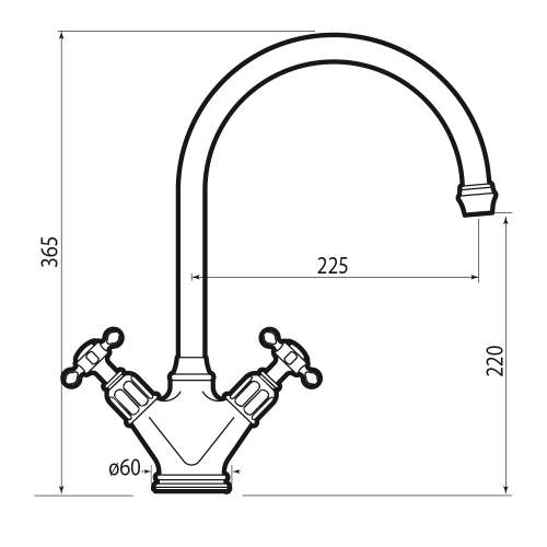 Perrin and Rowe 4385 Minoan Kitchen Tap