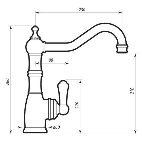 Perrin and Rowe 4741 Aquitaine Kitchen Tap