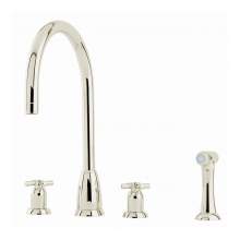 Perrin and Rowe CALLISTO 4890 Four Hole Kitchen Tap with Rinse