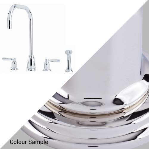 Perrin and Rowe CALLISTO 4893 4 Hole Kitchen Tap with Rinse