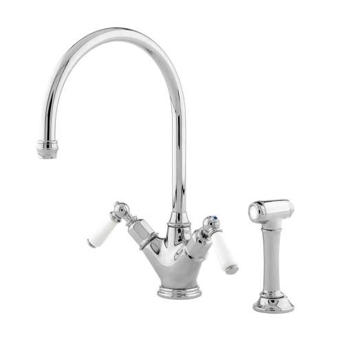 Perrin and Rowe 4367 Minoan Kitchen Tap with Rinse