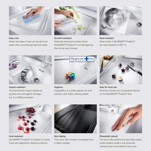 Blanco SONA 5 S Silgranit® Inset Kitchen Sink Care Instructions