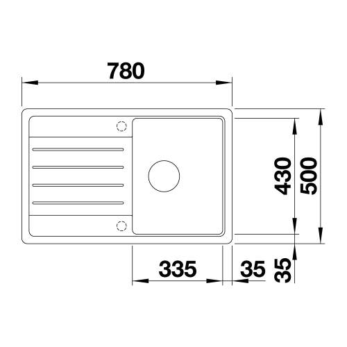 Blanco LEGRA 45 S SILGRANIT Kitchen Sink