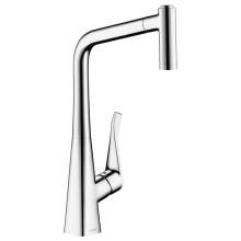 Hansgrohe Metris Select Single Lever Kitchen Mixer Tap 320 with Pull-out Spray - 14884000