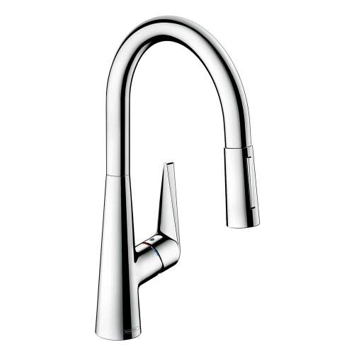 Hansgrohe Talis S 200 Single Lever Kitchen Mixer Tap with Pull-out Spray - 72813000