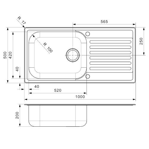 Reginox Minister 10 Single Bowl Sink